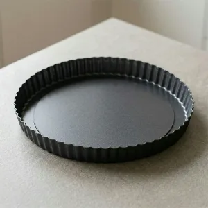 Moule à quiche à fond amovible antiadhésif pour tarte