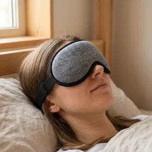 Masque pour les yeux 3D chauffant USB, compresse chaude pour soulager la fatigue