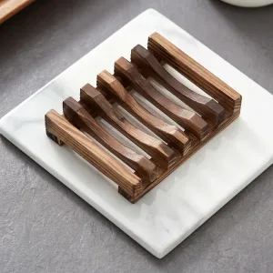 Porte-Savon en Bambou pour Savon en Barre avec Trous
