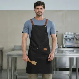 waterproof kitchen apron, cotton kitchen apron