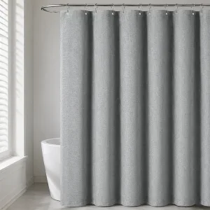 Rideau de douche imperméable en lin