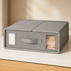Boîte de rangement tissée pour draps
