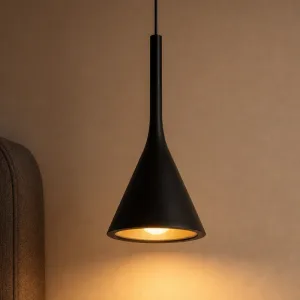 Suspension lustre moderne nordique en aluminium, luminaire de plafond LED avec abat-jour