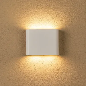 Appliques murales LED minimalistes étanches à éclairage haut et bas blanc chaud