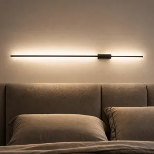 Applique murale LED moderne minimaliste en bande d’aluminium avec abat-jour