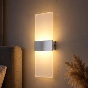 Applique murale LED rectangulaire moderne minimaliste en acrylique