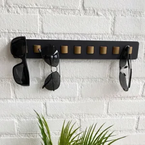 Support de rangement mural en bois pour lunettes de soleil
