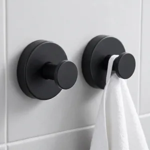 2 crochets muraux de salle de bain étanches à ventouse