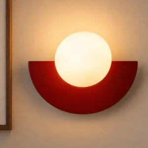 Lampe murale élégante ronde blanche avec ampoules LED
