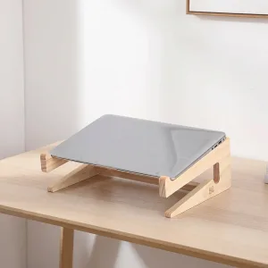 Support en bois pour ordinateur portable avec base détachable
