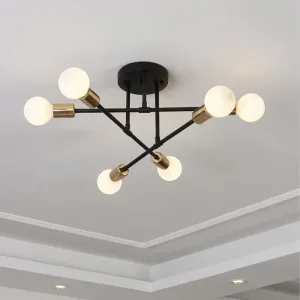 Plafonnier semi-encastré LED minimaliste nordique