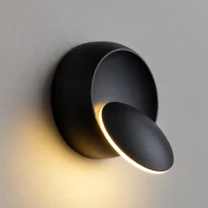 Applique murale LED ronde élégante en aluminium