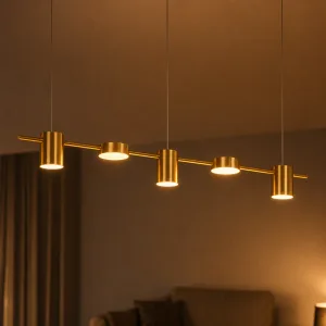 Suspension de plafond LED élégante en fer à intensité variable