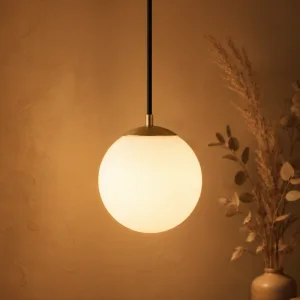 Lustre suspendu simple moderne minimaliste avec ampoule LED, plafonnier suspendu