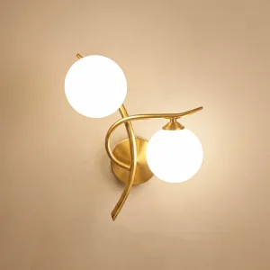 Applique murale nordique élégante avec ampoules LED blanches