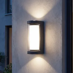 Applique murale LED d’extérieur minimaliste étanche à éclairage haut et bas