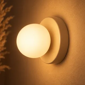 Applique murale ronde minimaliste à ampoule LED