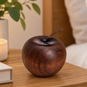 Diffuseur d’huiles essentielles en bois en forme de pomme, décoration d’aromathérapie