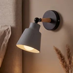Applique murale minimaliste à bras articulé pour chambre, lampe LED rotative