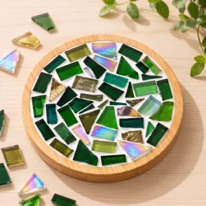 Kit DIY de dessous de verre en mosaïque en bois